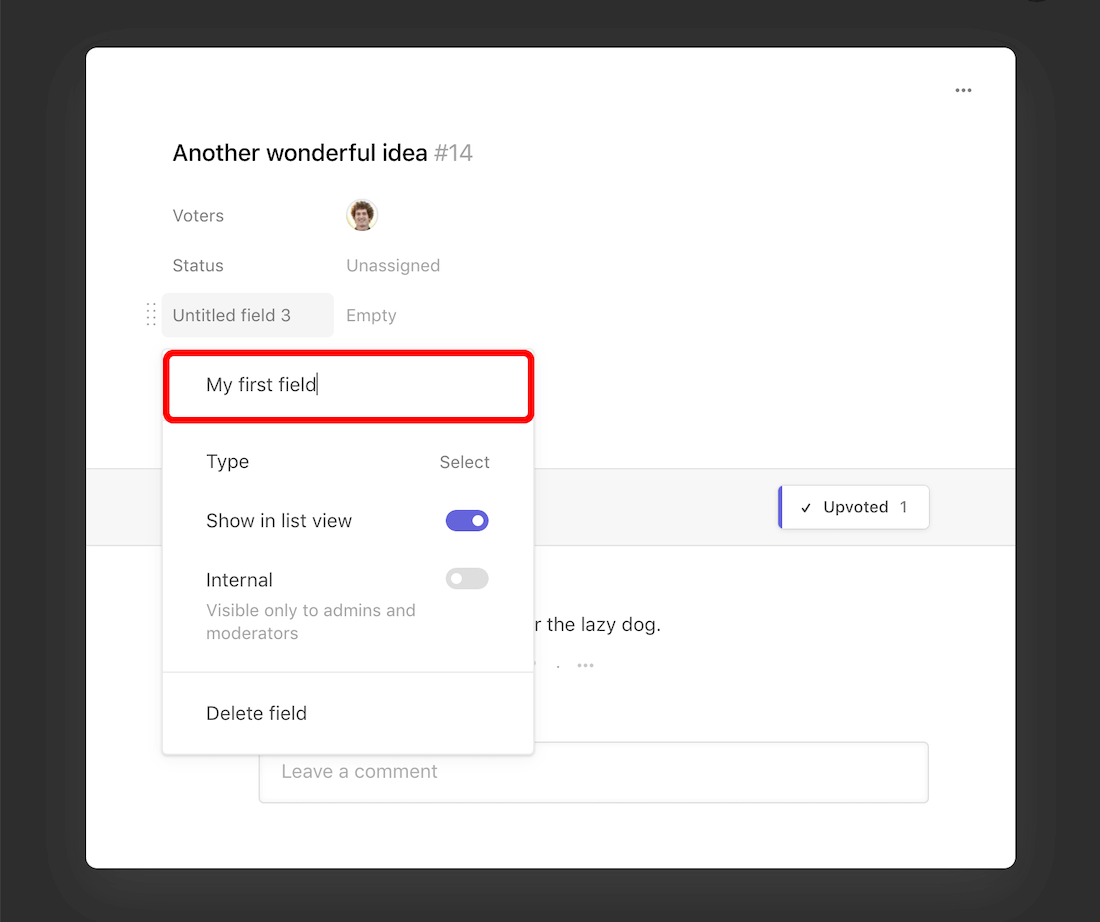 Adding a new custom field (2)